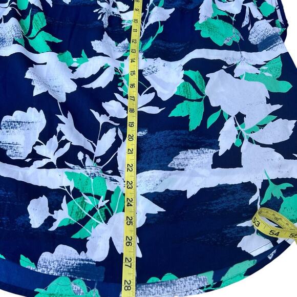 LIZ CLAIBORNE floral sleeveless top, back longer, women's XL - Picture 5 of 7